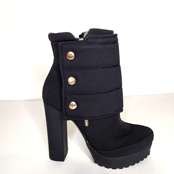 Thalia Sodi Shoes - Thalia Sodi Charlie Black Platform Ankle Boots Size 5